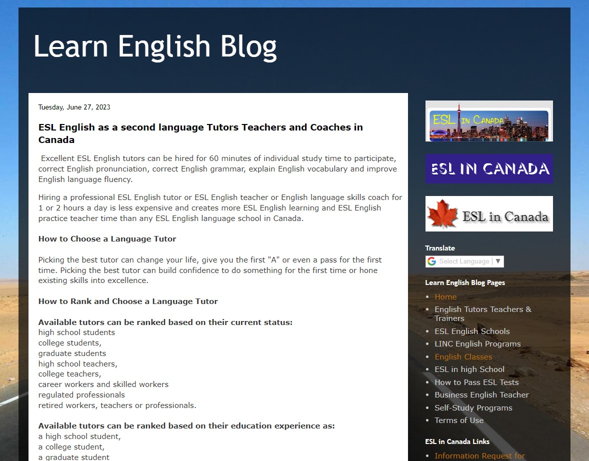 IELTSprepclass's tweet image. How to Choose a Language Tutor

Picking the best tutor can change your life

learn-english-blog.blogspot.com/2023/06/esl-en…

#ESL #English #secondlanguage #Tutors #Teachers #Coaches #Canada