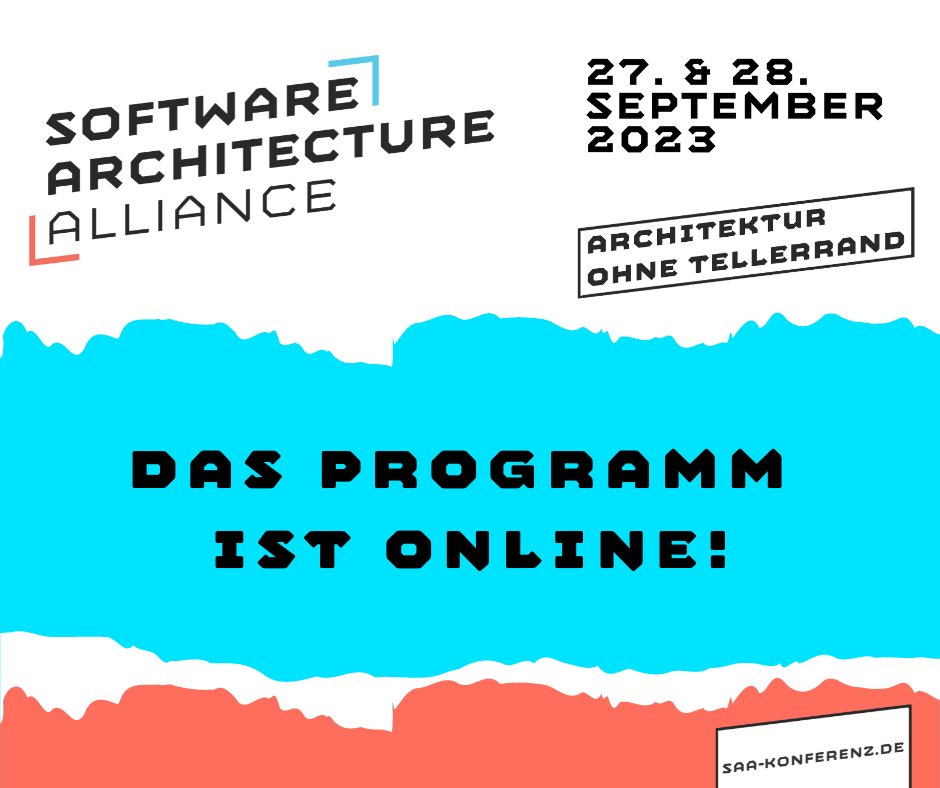 Das Programm ist online!🔥
Der erste große Schwung an Talks ist endlich veröffentlicht. Wir freuen uns wieder auf über 25 Vorträge und Workshops an zwei Konferenztagen. 

Am besten direkt durch das Programm klicken, Favoriten raussuchen und direkt anmelden!😉
#SAAconf