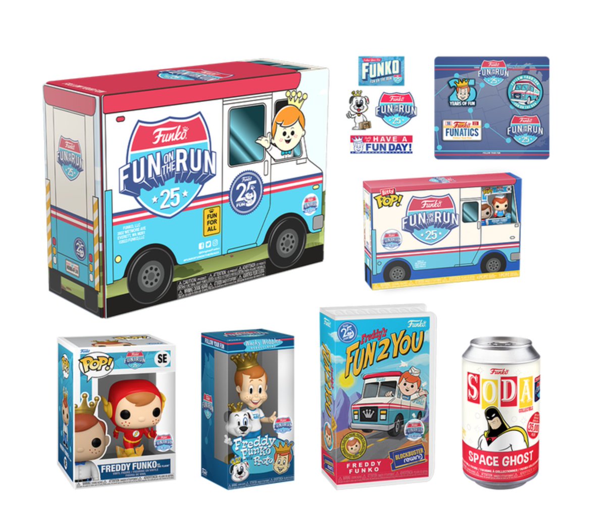 eticketnews's tweet image. RELEASING TODAY! Funko exclusive Fun on the Run Box!  
Releases at 9:30AM PT / 12:30PM ET, Limit 2 w/ chance at a chase) 

funko.com/funko-25th-ann…
.
#Funko #FunkoFunOnTheRun #FunkoPopVinyl #Pop #PopVinyl #FreddyFunko...