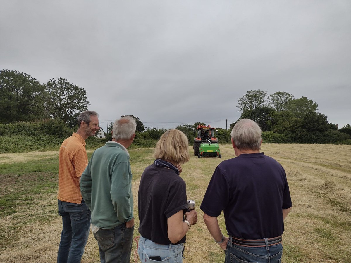 BlythCluster's tweet photo. Big Moment for the Cluster. We now have a shared Danelander Midi Baler! This will help us reduce the nutrients of meadows and increase wildflower numbers. https://t.co/GBSrfky84I