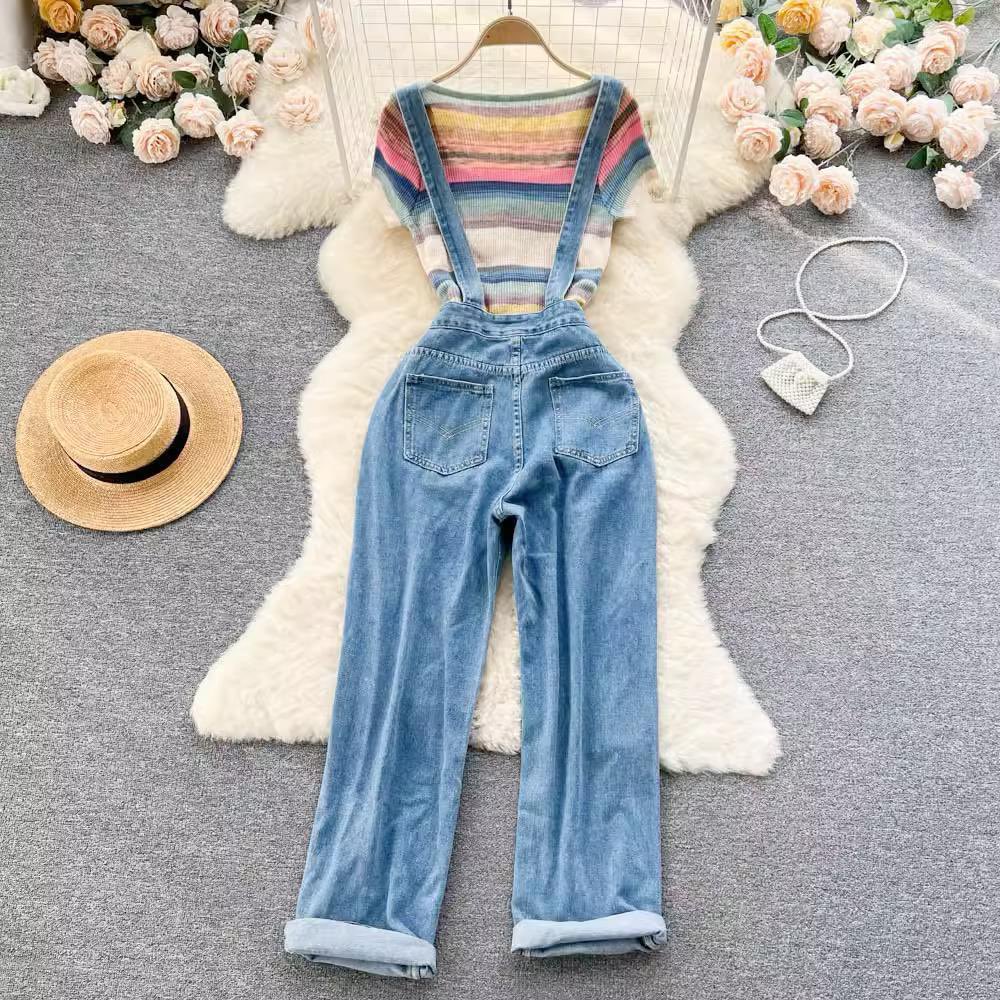 NEW IN😍       

Denim dungarees set  

▫️Sizes: S M L
▫️Price: 21,500

Send a dm to place order.