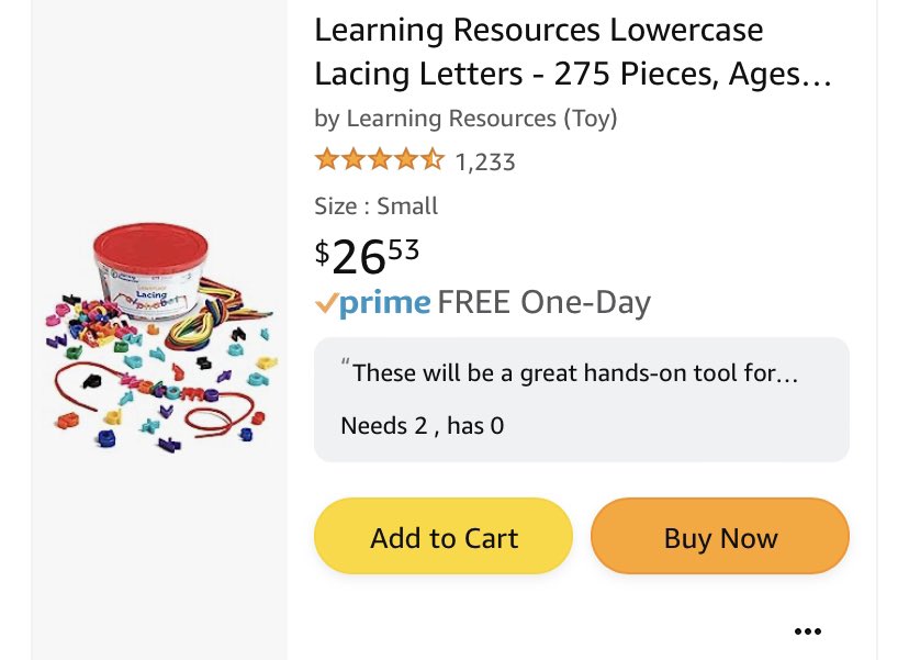 Wednesday #clearthelist Wishlist DROP⬇️

What a cool tool for students to practice spelling words!

I am a 1st grade teacher in Illinois. Will you consider helping my students (or a teacher below) with a small donation or RT of this post?

amazon.com/hz/wishlist/ls…

#PostForPencils