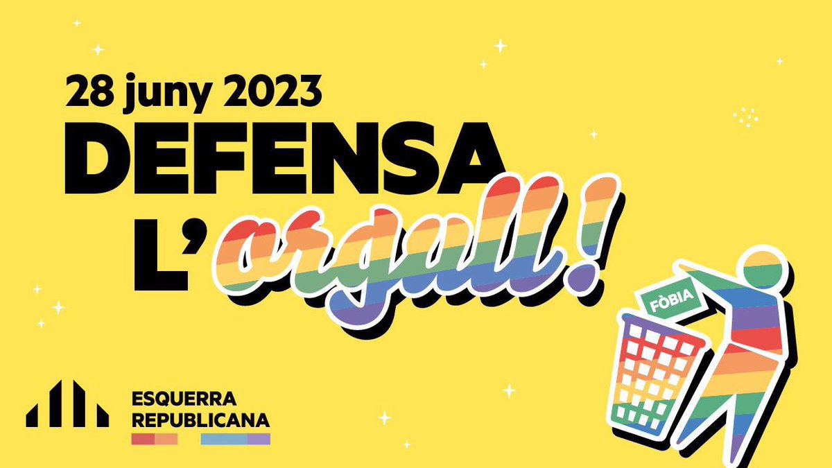 ERC_Montblanc's tweet photo. Avui #28J i cada dia, som orgull i reivindicació. Lluitarem per la llibertat i els drets de totes i tots! Davant de cada amenaça, plantem cara! https://t.co/AYn2HOx0yS