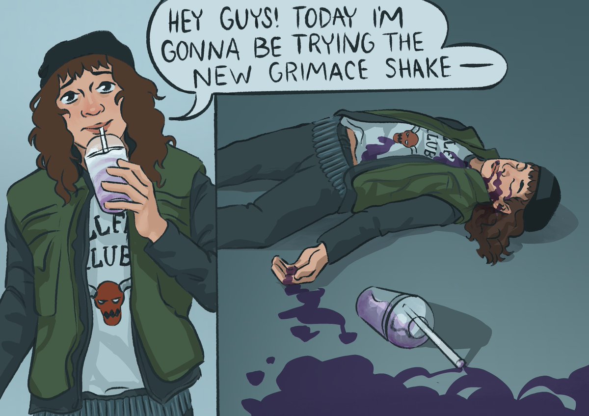 he just wanted to try the new grimace shake 😢
#eddiemunson #strangerthings