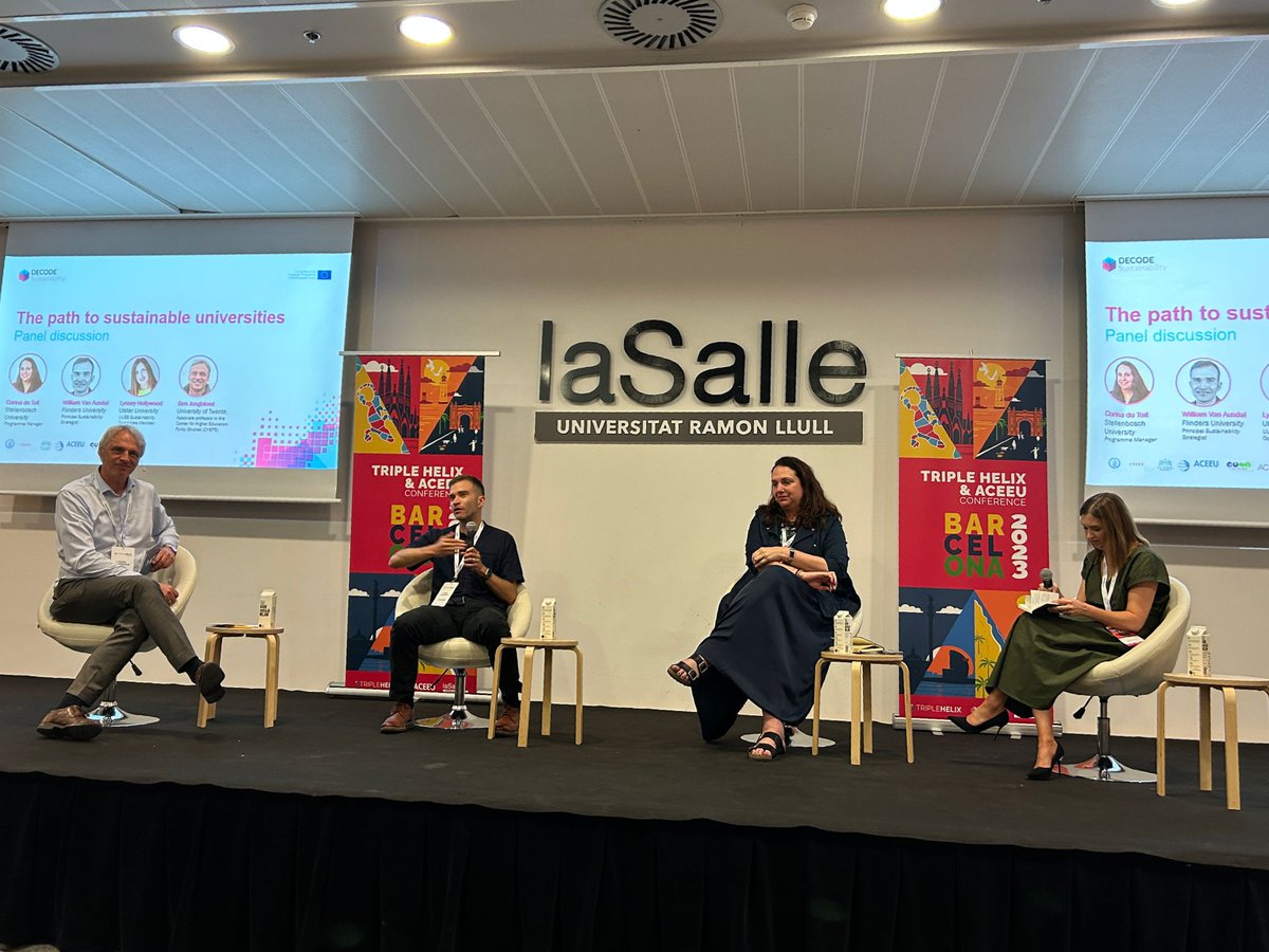 ACEEU (@aceeu_org) on Twitter photo ACEEU Forum and Triple E Awards. Provocative insights on waht is the "Path to Sustainable Universities" moderated by Dr Ben Jongbloed of @CHEPS_UT . Thanks to William Van Ausdal <a href="/Flinders/">Flinders University</a> Corina Du Toit <a href="/StellenboschUni/">Stellenbosch University</a> and Dr <a href="/LynseyHollywood/">Prof Lynsey Hollywood ๐</a> <a href="/DECODEproject_/">DECODE Sustainability Project</a> <a href="/TripleHelixA/">Triple Helix Association #ForThePeace</a> ACEEU Forum and Triple E Awards. Provocative insights on waht is the "Path to Sustainable Universities" moderated by Dr Ben Jongbloed of @CHEPS_UT . Thanks to William Van Ausdal <a href="/Flinders/">Flinders University</a> Corina Du Toit <a href="/StellenboschUni/">Stellenbosch University</a> and Dr <a href="/LynseyHollywood/">Prof Lynsey Hollywood ๐</a> <a href="/DECODEproject_/">DECODE Sustainability Project</a> <a href="/TripleHelixA/">Triple Helix Association #ForThePeace</a>