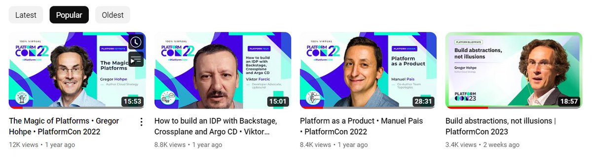 Nice line-up of the most popular #platformcon videos: youtube.com/@PlatformEngin…
And my hair grew wilder in the past year!