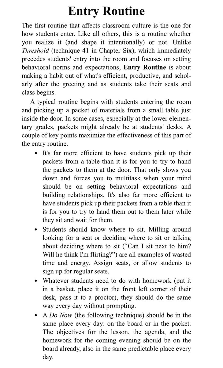 It is super important to have a solid Entry Routine! “The first routine that affects classroom culture is the one for how students enter. Like all others, this is a routine whether you realize it (and shape it intentionally) or not. Entry Routine is about making a habit out of