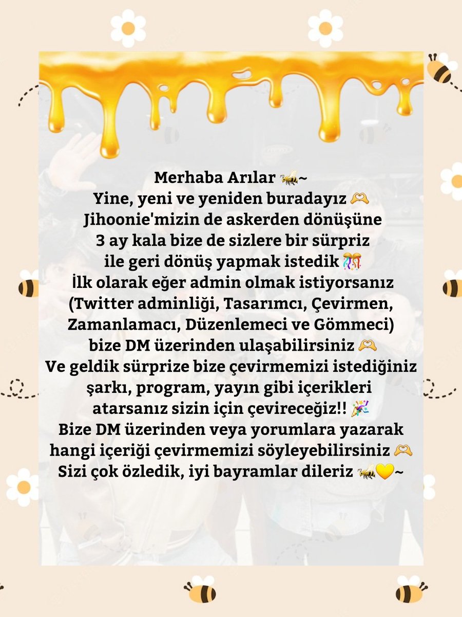 BlockBTurkey7's tweet photo. Arılar!! Çok güzel bir sürpriz ile bomba gibi geri döndük 🫶 Ek'i kontrol etmeyi unutmayın 🐝💛

#BLOCKB #블락비 @blockb_official https://t.co/wIdDKpVrJs
