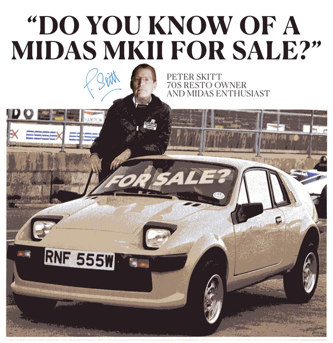 70sResto's tweet image. Calling all Midas MkII enthusiasts! 📢 If you know of one for sale we'd love to hear from you! All cars with good front end considered. Cash is ready and waiting, and we're able to collect right away. Message us or call 07774 482510. #MiniMidas #ClassicCar