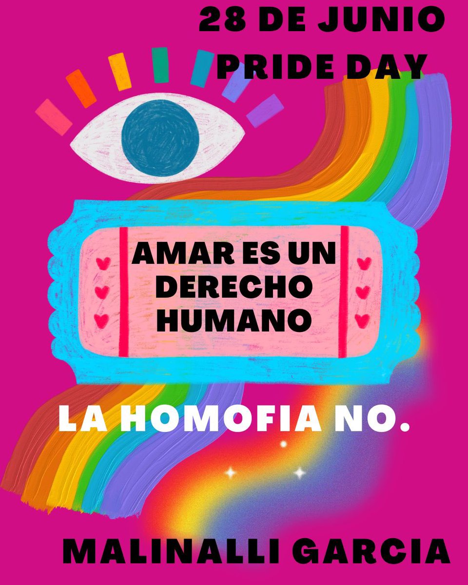 Por un mundo sin discriminación. #NadaQueCurar #Pride2023 #DiaInternacionalDelOrgulloLGBT +
@ReinaOlano