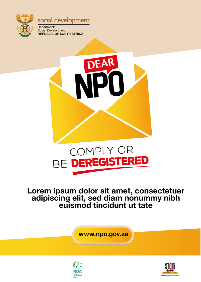 The_DSD's tweet photo. "We need to focus on the area of de-registration because some NPOs continue functioning despite not being compliant. Lack of consequences needs to addressed by this panel and the Department," says Mr. Moses Themba Makhweyane. #KnowYourNPOStatus https://t.co/hw0DhlLKir