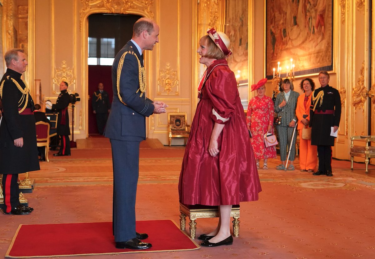 Sir Grayson Perry is made a Knight Bachelor by William, The Prince of Wales, (for services to the arts) at Windsor Castle 📸<a href="/BradyBoxBrownie/">Jonathan Brady</a>