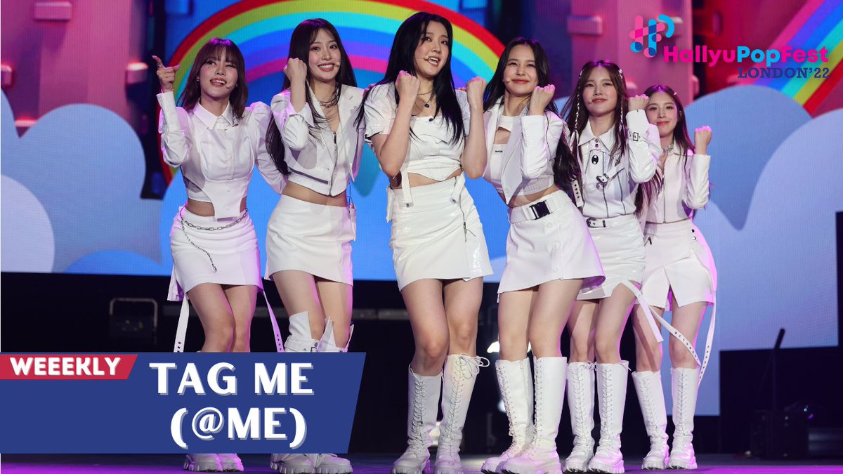 We are so good with Weeekly on our side😍!

To end off with a bang, we have:

Tag Me (@ Me): youtu.be/g5P1RIixGoI

After School: youtu.be/L-kiOEBbMY0

Ven para: youtu.be/MEoQa0oJJmM

Let's continue to support Weeekly together! 📅💟

#HallyuPopFest #WEEEKLY #DAILEEE