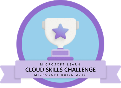 Woohoo! @MicrosoftLearn #CloudSkillsChallenge for #MSBuild complete! 🎉