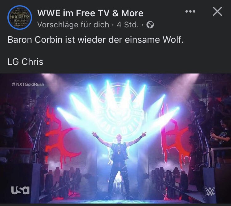 Endlich !!! 🔥

#WWE #BaronCorbin