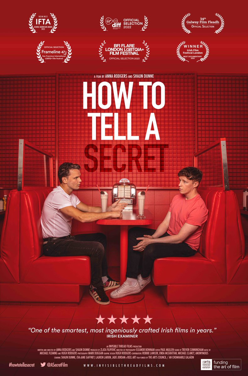 If you missed the screening last night and want to catch up on our multi award winning film about HIV stories and busting stigma, you can now watch it on the RTE Player. How To Tell A Secret @asecretfilm @artscouncil_ie rte.ie/player/movie/h…