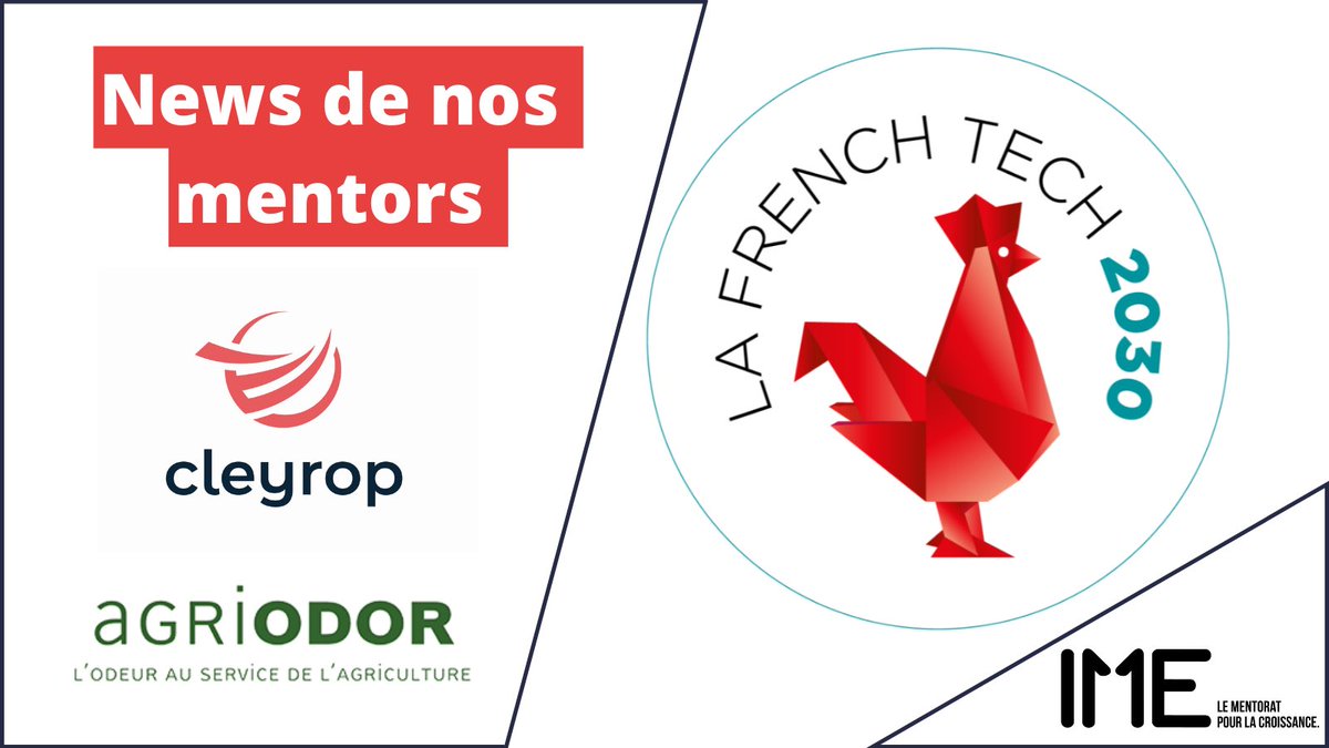 News de nos #mentors
✅<a href="/cleyrop/">Cleyrop</a>, cofondé par <a href="/arnaudmu/">Arnaud Muller</a> et 2 mentors @JeromeCleyrop1 et <a href="/stephmessika/">Stephane Messika</a> &amp; <a href="/AgriOdor/">Agriodor</a>, fondé par <a href="/athibault2/">Alain Thibault</a> font partie des 125 lauréats de la French Tech 2030 ! 🚀

Pour en savoir plus ➡️ lafrenchtech.com/fr/la-france-a…