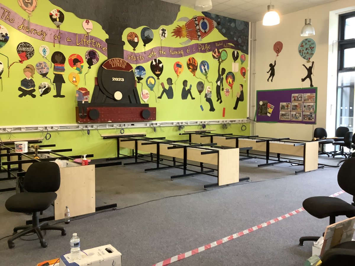 HarborneAcademy's tweet photo. Work has started on the renovation of our library. Watch this space! 
#library #newmakeover https://t.co/dgq6zZofdn
