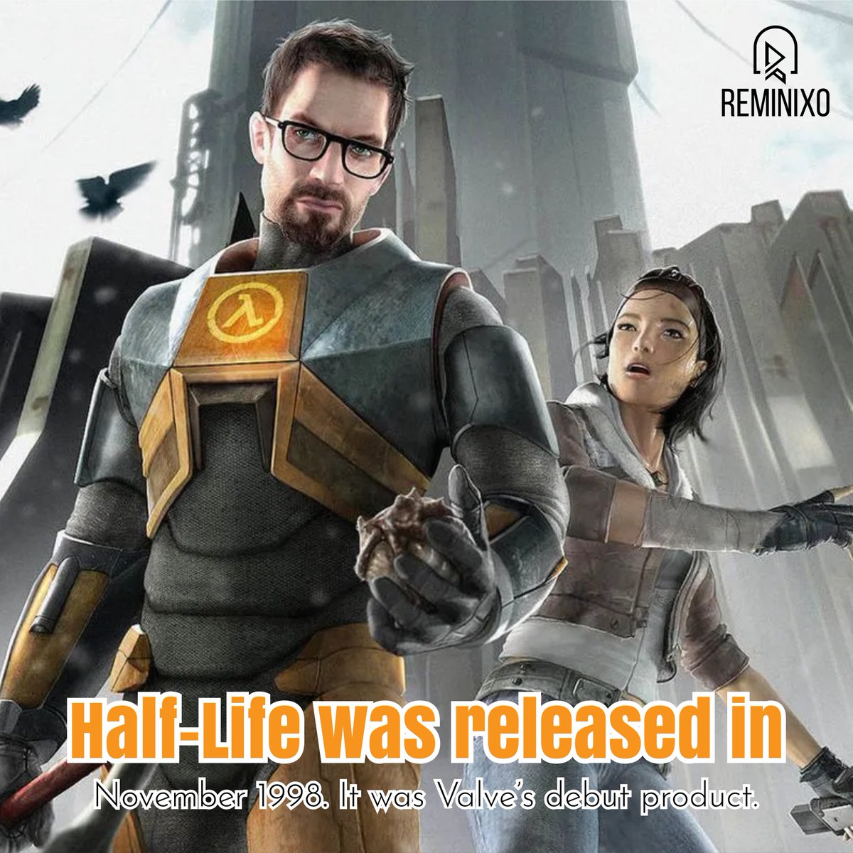 reminixo's tweet photo. In this game, you play as Gordon Freeman, a Theoretical Physicist on his first day at the Black Mesa Research Facility.

#HalfLifeJourney #GordonFreemanAdventure https://t.co/jAbqr54JbM