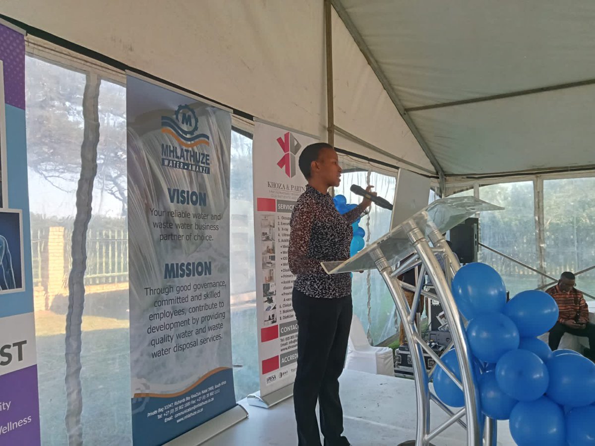 A staff wellness event is being held at the Mhlathuze Water head office today. The employees were addressed by experts from the sexology, biokinetic, finance and psychology fields. The event is aimed at promoting healthy bodies and healthy minds. #healthybodieshealthyminds