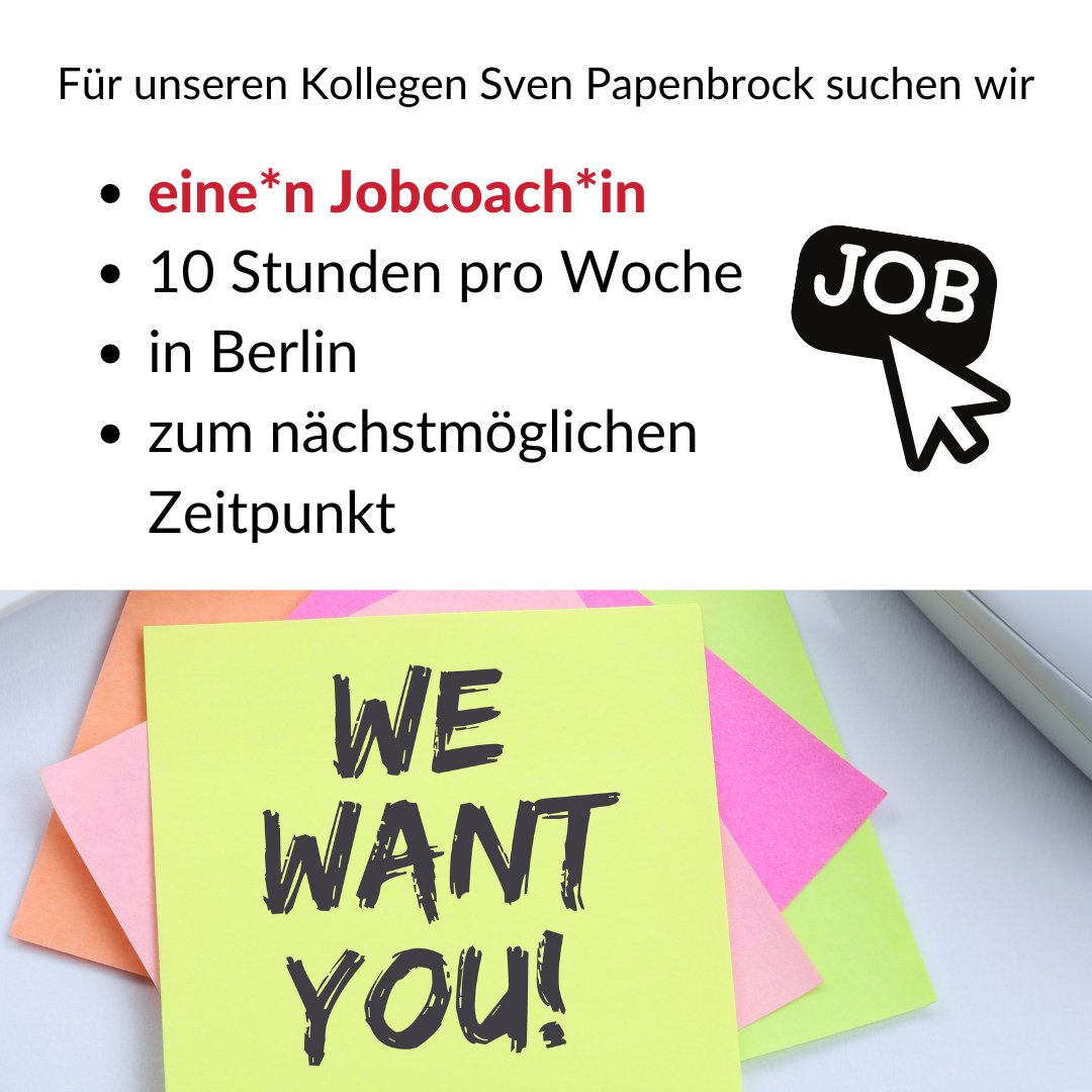 📣 Du hast Lust, dich für Inklusion auf dem Arbeitsmarkt zu engagieren? Trello, Slack und Google-Hangout sind keine Fremdwörter für dich? Dann bewirb dich als Jobchoach*in für unseren Kollegen Sven Papenbrock. Mehr erfährst du hier: shero.link/job-sven