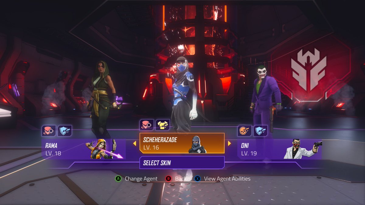 ObscureNovice's tweet image. Finally got the SZ inspired skin for Scheherazade in #AgentsofMayhem Together they could be an I2 team. #AoM