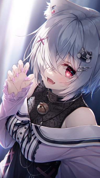 #ほっぺの斜線は可愛い
過去に投稿した地雷系っぽい衣装を着てくれたくおんちゃんで。 