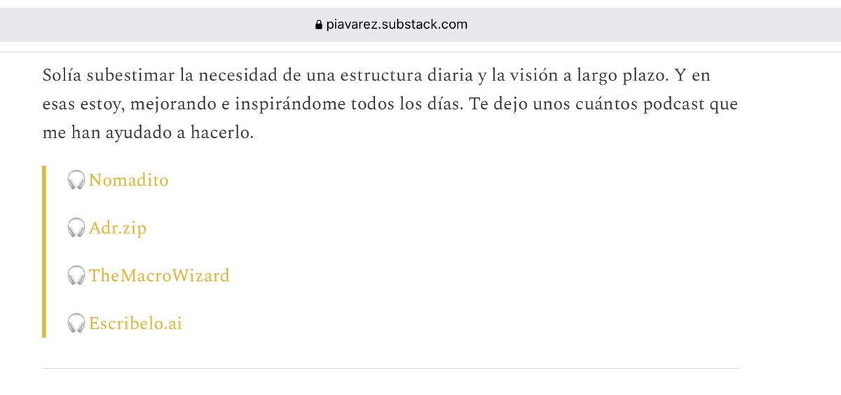 piavarez's tweet photo. 4 entrevistas 🎙️ que me han ayudado a inspirarme y pasar a la acción. 

Los links en mi última newsletter 👇 https://t.co/oqjMckN7Qa