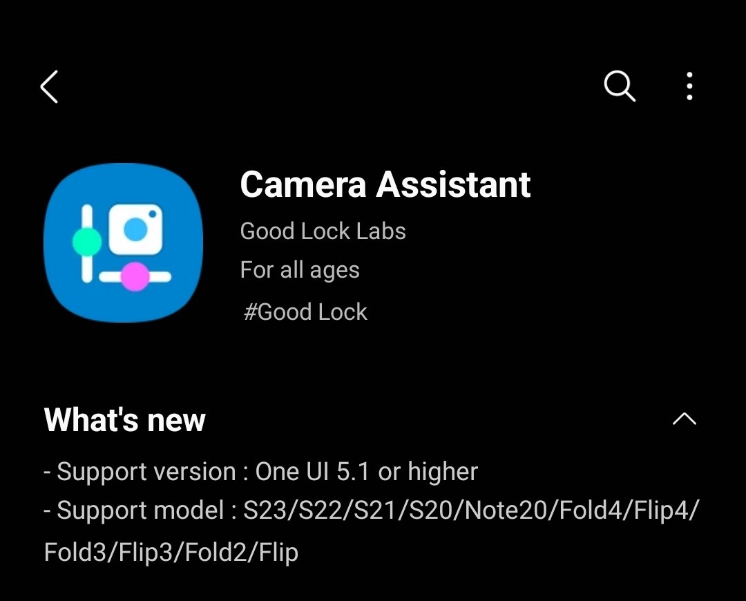 theonecid's tweet image. NEW CAMERA ASSISTANT v1.1.02.2 😎

Finallyyy after a while!! 

This brings support for One UI 5.1 and higher : One UI 5.1.1 and One UI 6!

You saw it here first 😉

#CameraAssistant
#Samsung
#GalaxyS23
#GalaxyS22
#OneUI6
#OneUI5