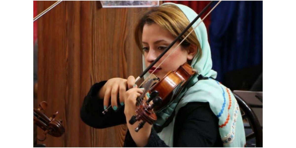 Zhinoosforootan's tweet photo. On one hand, you deprive Baha'i youth of entering university and the right to education, and on the other hand, you unjustly arrest and imprison those who have acquired artistic and professional skills through personal effort for frivolous reasons.

#NakisaSadeghi is set to be incarcerated in 20 days to serve a 25-month prison sentence. Why?

Nakisa has been charged with "promoting Baha'i Faith through teaching music, even to Muslim children." This is despite the fact that teaching music is Nakisa's means of livelihood, and the parents and children who participated in her classes, mostly online, were unaware of her personal beliefs.

Look into the mirror and ask yourselves: Where has justice
found its place in your equations?