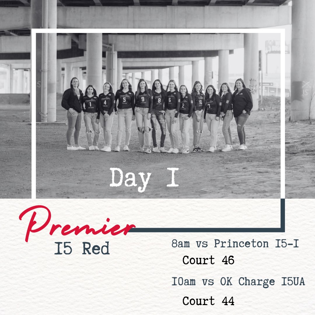 Ready to take on Day 1!  
#nationals #earnit @Premier_VB