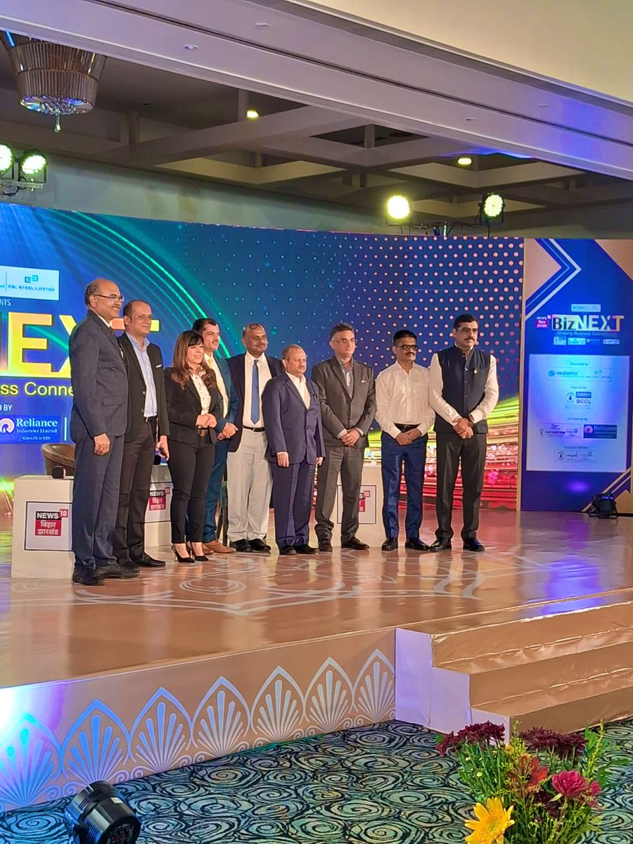 CCLRanchi's tweet photo. At the Biz Next Summit 2023, organised by News 18 on 26/06/2023, #TeamCCL was awarded for its exceptional PR activities and CSR schemes.
Sri H.N. Mishra, Dir(P) and Sri B.Sairam , Dir(P&amp;P) were also panellists at the event where they discussed the subtleties of the energy sector. https://t.co/JHuA6fh1mO