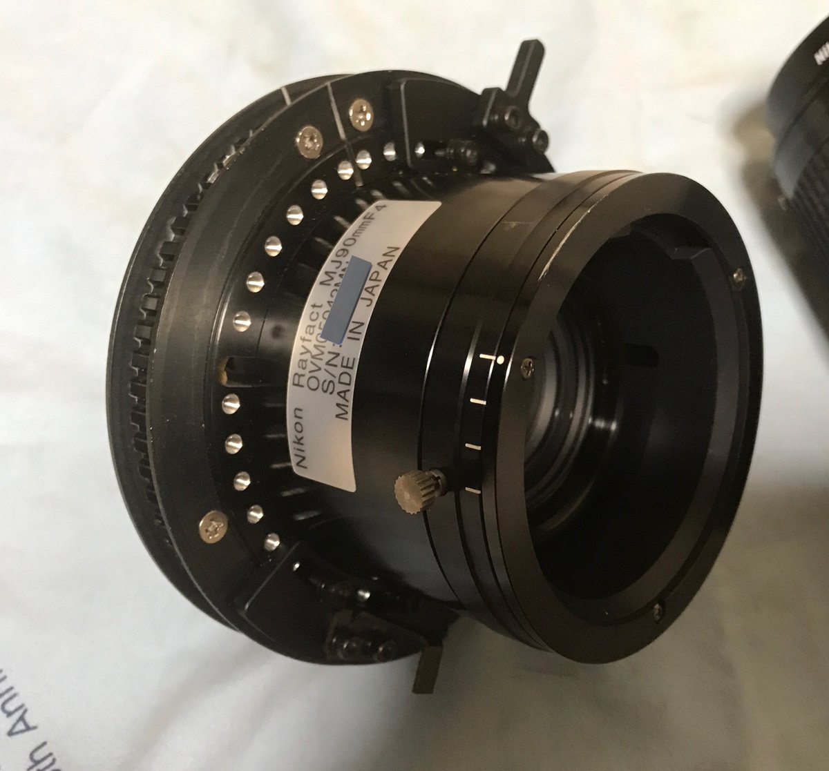 shinichi1895's tweet photo. 予備レンズがツールス付きで来ました。
Nikon Rayfact MJ90mm f4
#NIKON
#RAYFACT https://t.co/a9jJfpoCiH