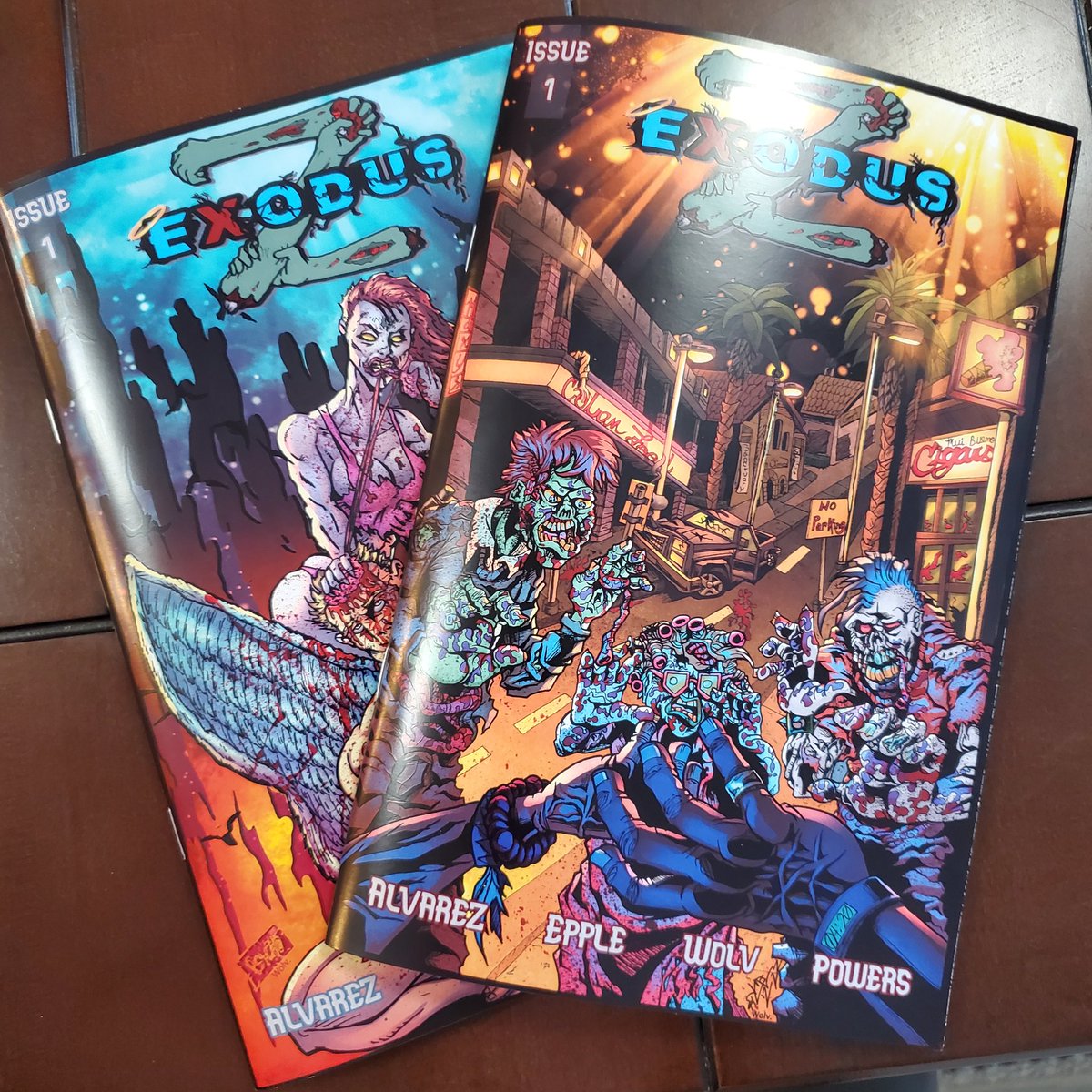 Issue One Proof Are In!!!! Everything looked great and have approved for final printing with @ComixWellSpring

#ExodusZ #zombie #zombies #heavenlyhorror #indiecomics #indiecomicbook #indiecomic #comicbooks #comics #comic #comix #weloveindiecomics #horror #horrorcomics