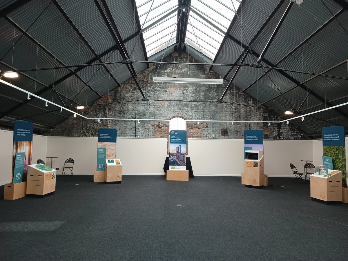 NatMiningMuseum's tweet photo. *Clean Energy Beneath Your Feet* new touring exhibition from @BritGeoSurvey has arrived at NMMS for the summer!! Explore #geothermalenergy in this interactive exhibition #GreenTourism #ClimateBeacon #GreenJobs #VisitMidlothian #VisitScotland
Info 👉 https://t.co/op9l9DoHci https://t.co/C5pjUJKbPa