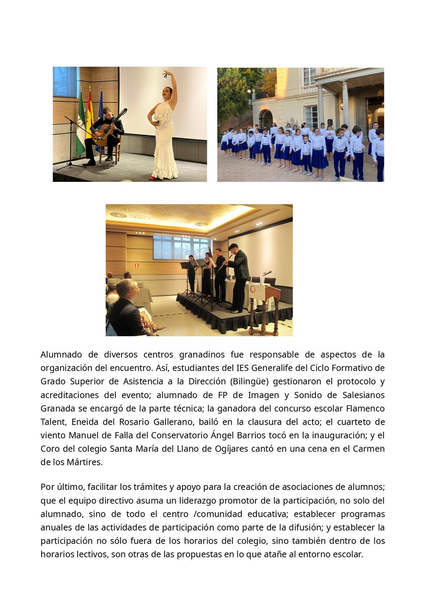 Cuidar la salud mental del alumnado y pactar las normas ayudan a incrementar la participación de los estudiantes. Estas y otras conclusiones sacamos en los XXIV Encuentros de Consejos Escolares Autonómicos y del Estado. Mirad que video resumen más bonito 

1drv.ms/v/s!ArMynh3Qo7…