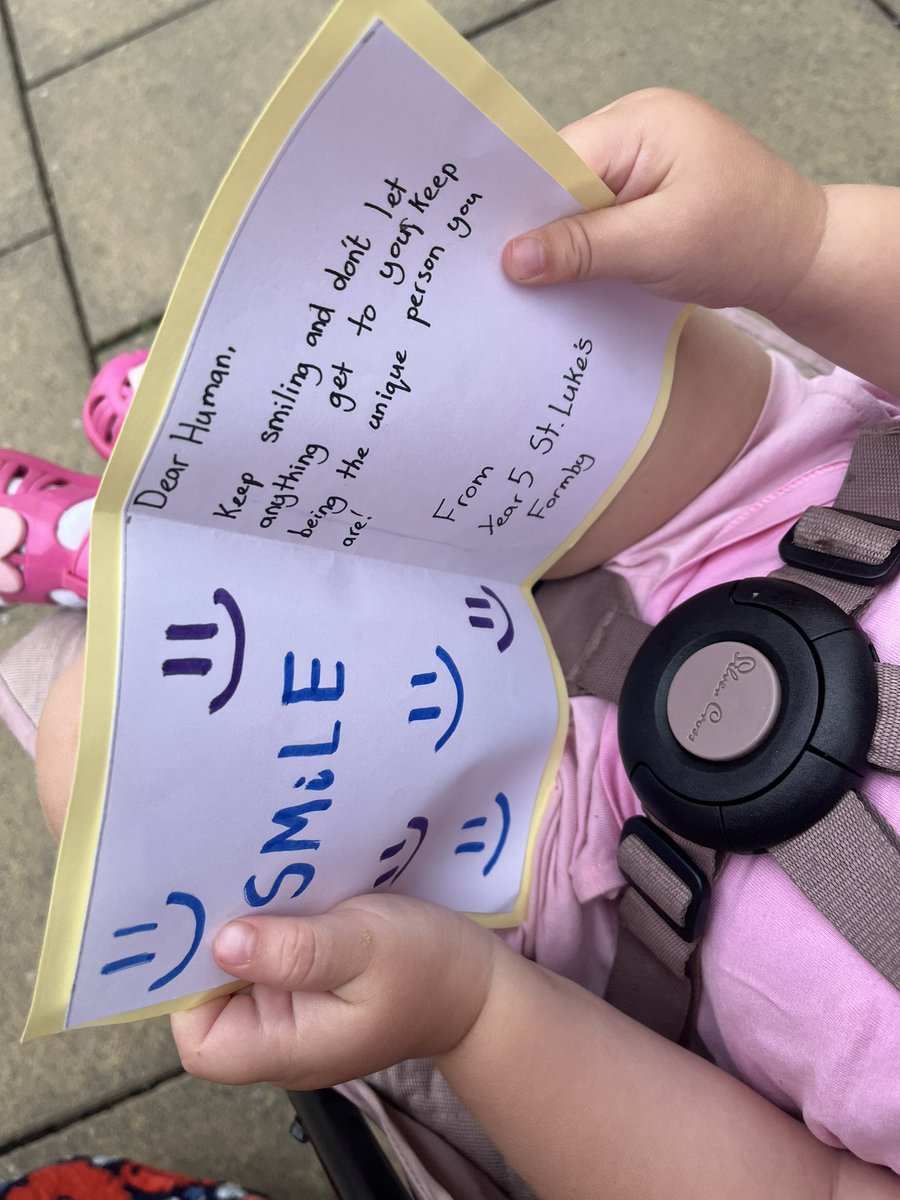 Thank you to the children from Year 5 who made Heidi and I smile today 😀