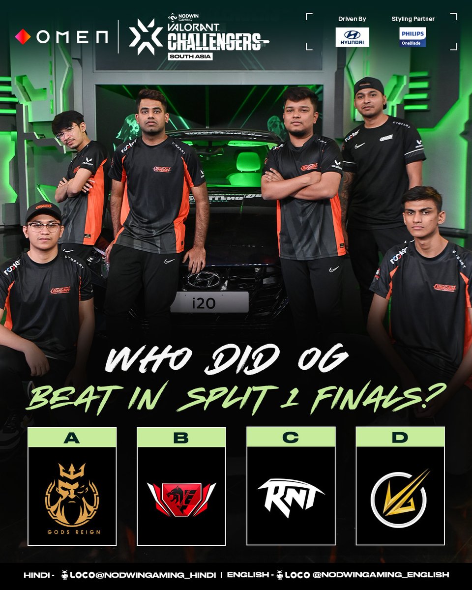 We hope you know the answer and if not, then its time for you to rewatch VCSA once again 🤣😏  

#UnleashChaos #VCTSA #VCSA #NodwinGaming #VCT2023 #VCTSAonLoco #valorant #playvalorant #valorantsouthasia #valorantesports #ValorantIndia
