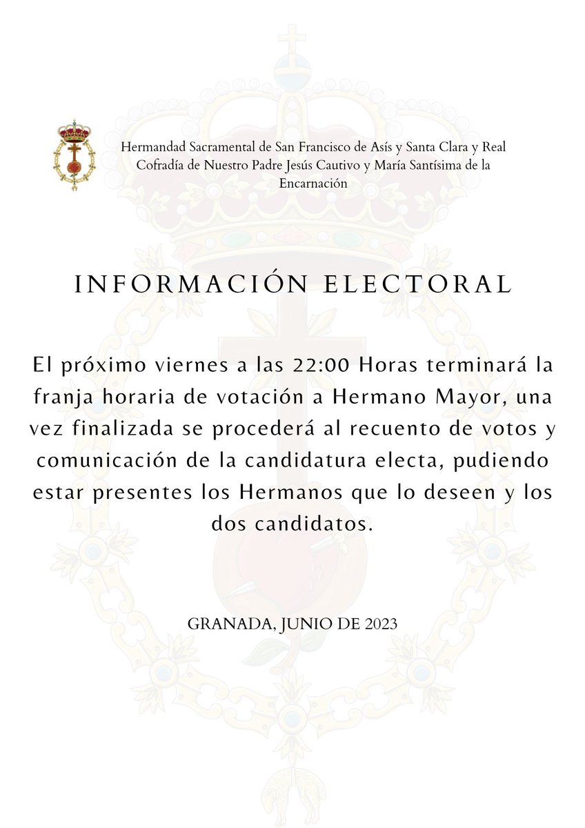 Hermandad Sacramental Cautivo y Encarnación tweet media
