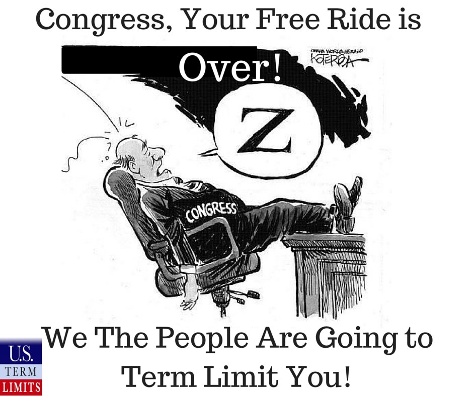 We the People have to work for everything, why should Congress get a free ride from us for 40 years? #TermLimits now! #ArticleV