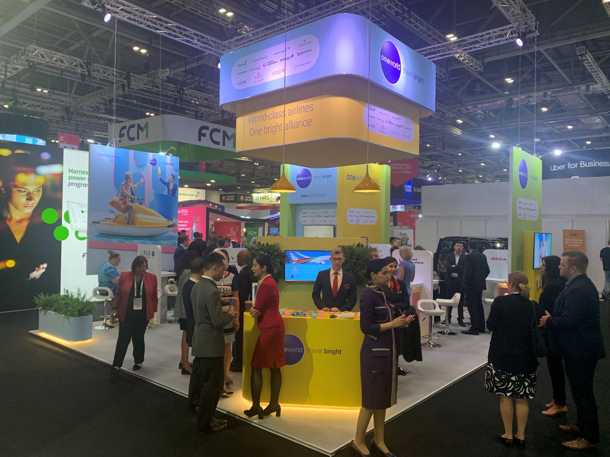 The #oneworldalliance is exhibiting at the #BTSEurope, happening now on-site at @ExCeLLondon! 

It is great to reconnect with #businesstravel industry colleagues and friends. 

Please visit #oneworld at Booth H21 if you are attending @BTShowEu. 

#CorporateTravel #TravelBright