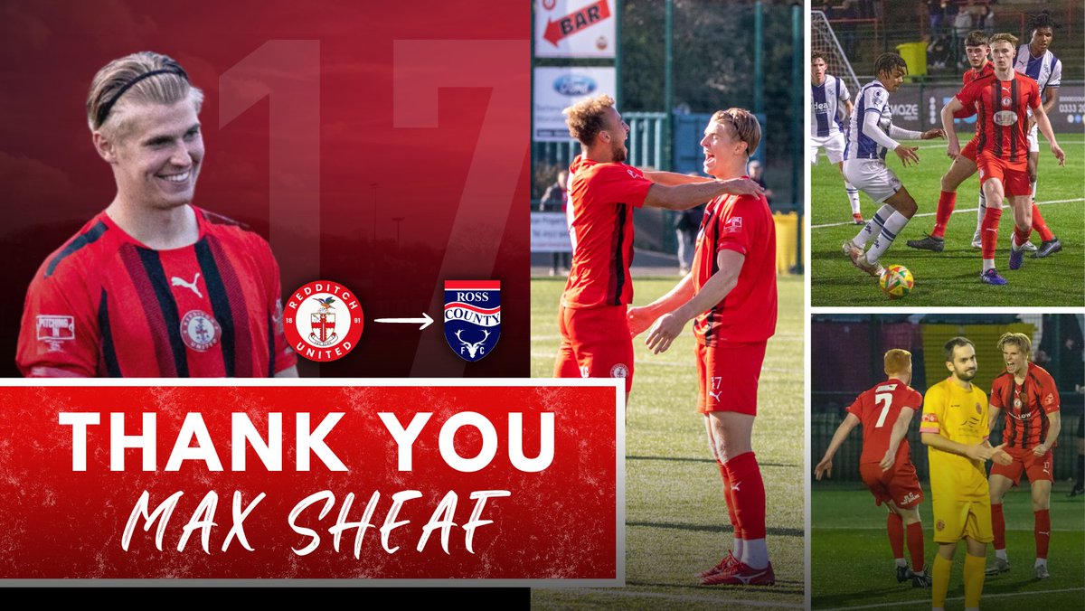 RedditchUtd's tweet photo. 𝗦𝗵𝗲𝗮𝗳 𝗠𝗮𝗸𝗲𝘀 𝗠𝗼𝘃𝗲 𝘁𝗼 𝗦𝗰𝗼𝘁𝘁𝗶𝘀𝗵 𝗣𝗿𝗲𝗺𝗶𝗲𝗿𝘀𝗵𝗶𝗽
We can announce that Max Sheaf has earned a move to the Scottish Premiership.

We'd like to thank Max for all of his time &amp; efforts. All the very best, @maxsheaf.

➡️ https://t.co/RTly4dmKyt https://t.co/vjf6gJ5UUN