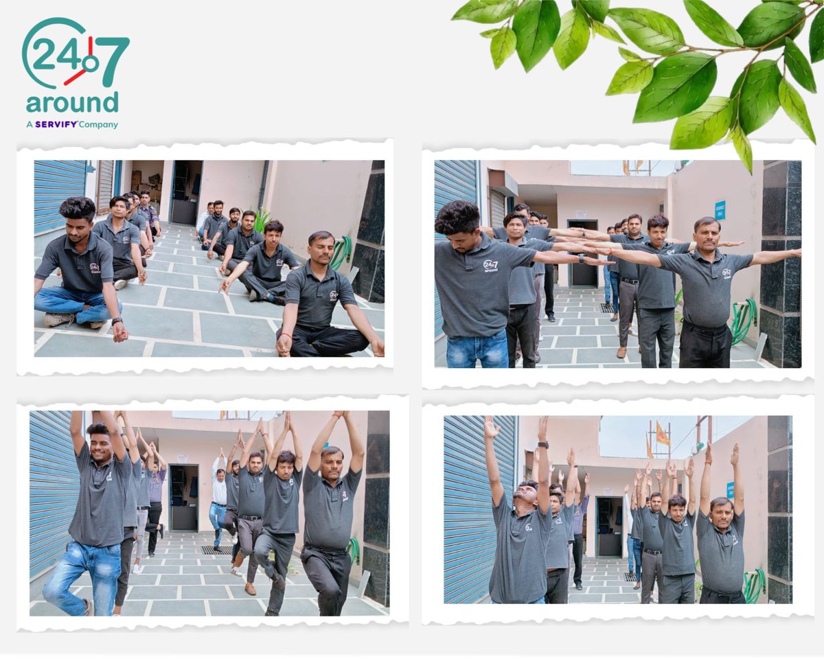 We celebrated Yoga Day by starting our day at 6 AM with a yoga session in the office.

Yoga Day!!

#yogaday2023 #exercise #fitness #247around #aftersalesservice #homeappliances #repair #consumerappliances