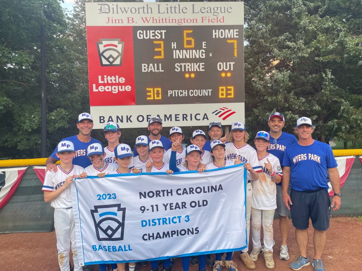 mplittleleague's tweet image. Congrats to the MP 11s. District 3 Champs! Next stop - the State Tournament in Greenville. #GOMP!!!
