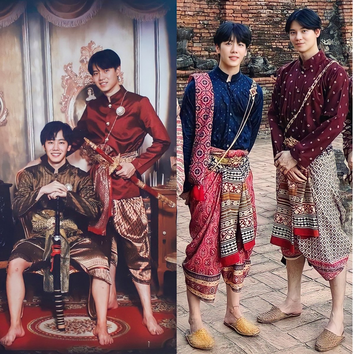 Kamp00_'s tweet photo. ตอนจีบกับตอนคบฟีลมันจะต่างกันหน่อย น่ารักใส่ชุดไทยแล้วน่ารักมาก😭 

#yinyin_anw #warwanarat #หยิ่นวอร์ https://t.co/dGwWORD2VX