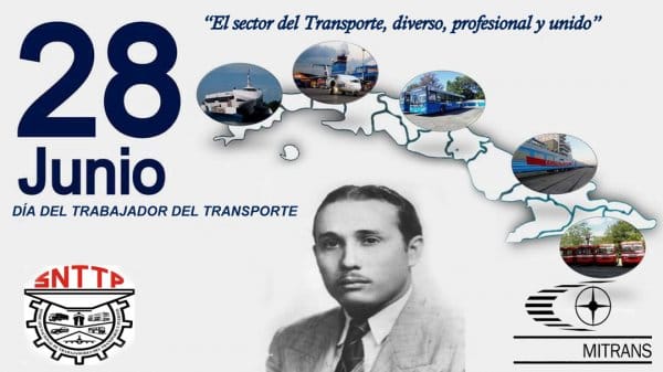 Felicitaciones en este día a los trabajadores del sector del #Transporte en #Cuba. Ante los retos que imponen los escenarios actuales, continúen desempeñando su labor con la convicción de que #SaldremosAdelante.