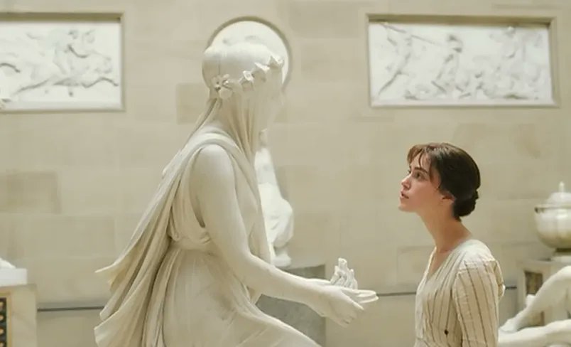 Keira Knightley admires Raffaelle Monti’s Veiled Vestal Virgin, in the 2005 film “Pride and Prejudice.”

#RaffaeleMonti  (#Milano, 1818 – 1881) 

#KeiraKnightley #PrideAndPrejudice