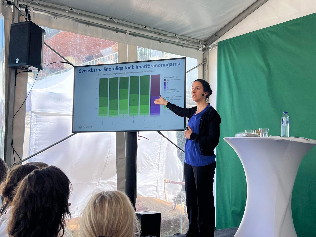 Svenskere bekymrer sig for klima - kun danskere er mere bekymrede. Majoritet af svenskere vil høje ambitioner og satse mere på #klimapol også hvis skatten forhøjes. Men svenskerne tror klimapolitikken er uretfærdig og at der er forskel på hvordan vi påvirkes. #nrpol #almedalen