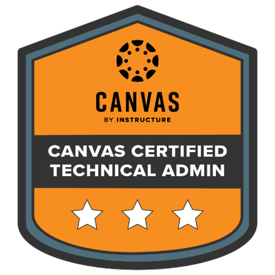 Woohoo! I'm officially a Canvas Certified Technical Admin! #CanvasCertified @Canvas_by_Inst