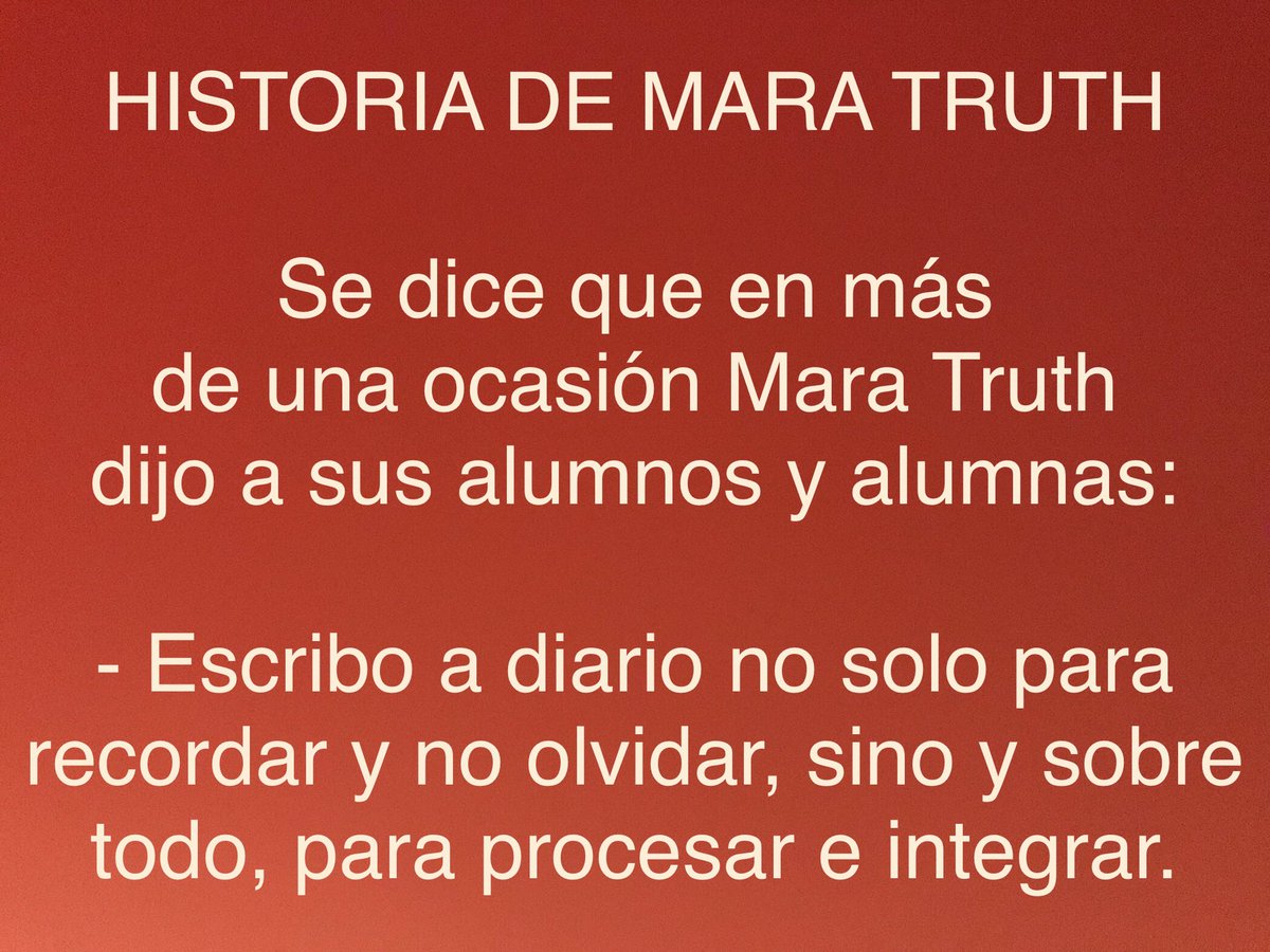 #HistoriaDeMaraTruth #Espiritualidad #Autoconocimiento #CrecimientoPersonal #DesarrolloHumano #Escribir #Procesar #Integrar #Buscadores #Buscadoras #Finders #Pasos #Camino #MaraTruth 🕸

HISTORIA DE MARA TRUTH

Se dice que en más de una ocasión Mara Truth dijo a 👇🏼👇🏼👇🏼